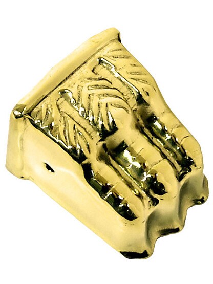 Small Brass Clawfoot Toe Cap in Un-Lacquered Brass.
